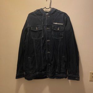 The Hundreds Jean Jacket with hood, Men’s Large